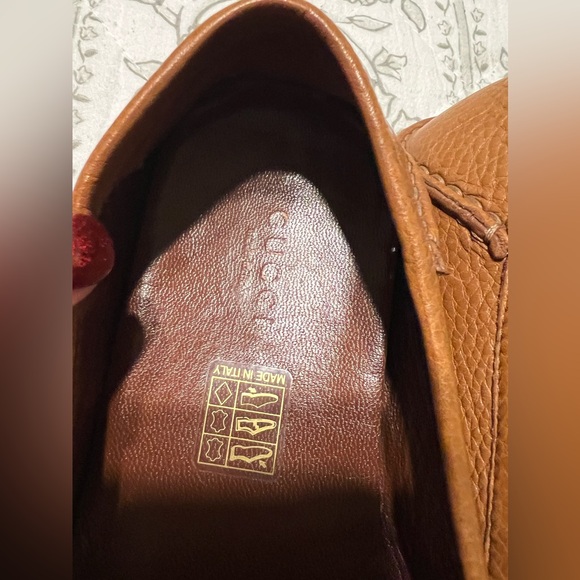VINTAGE GUCCI LEATHER DRIVING BAMBOO HORSEBIT LOAFER TAN SIZE 36.5 EU / 6.5 US - Picture 11 of 12